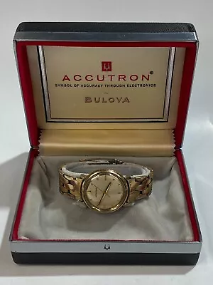 Vintage Bulova Accutron Battery Men's Watch With Box (2-#238) • $85.70