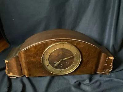 Vintage Antique Art Deco German Mantel Clock Chime Mauthe Working • $333.39