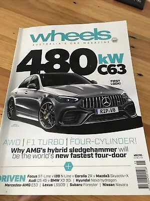 Wheels Car Magazine MAG MAY 2021 C63 3 I30N ST ZR X3 Q5 P400 LS500 E53 FCV 86 EV • $5.99