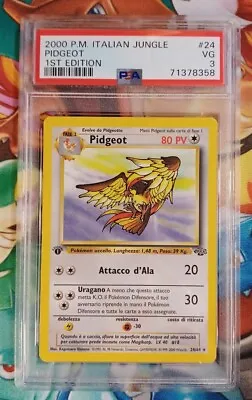 Pokemon Pidgeot 24/64 PSA 3 1st Edition Jungle Italian Rare 24 WOTC PSA 3 • $24.99