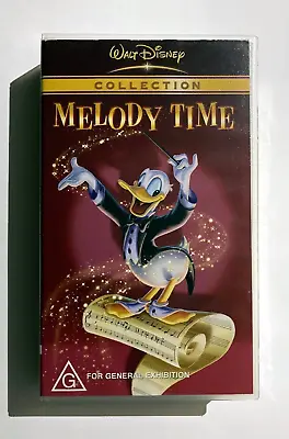 Melody Time - 1948 Disney Musical Animation / Live-Action Film - RARE Oz PAL VHS • $49.90