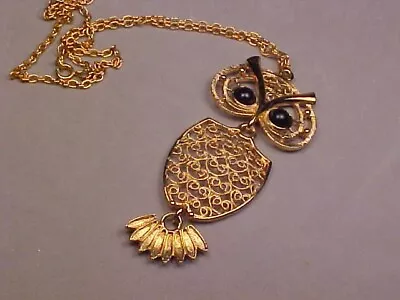 Vintage Sarah Coventry  Nite Owl  (1974) Necklace • $5.50