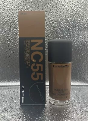 MAC Studio Fix Fluid NC55 SPF 15 1.0 Fl Oz New In Box • $23.99