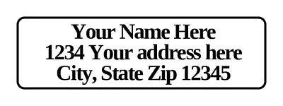 400 Personalized Return Address Labels. 1/2 Inch By 1 3/4 Inch • $5.96