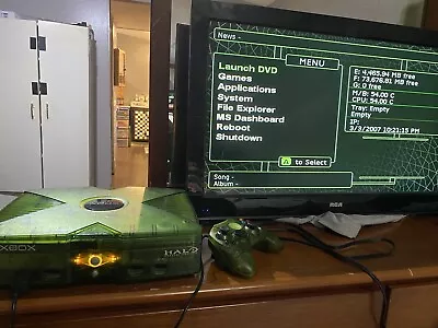 Original Xbox Console (Halo Special Edition) Tested And Working!! Mod • $250