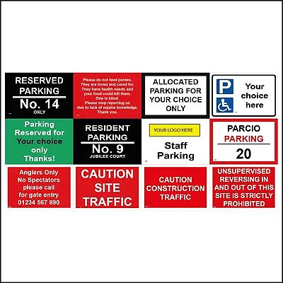 £3.45 • Buy Fishing Parking Signs Construction Custom Exclusive Angling Construction GBL256