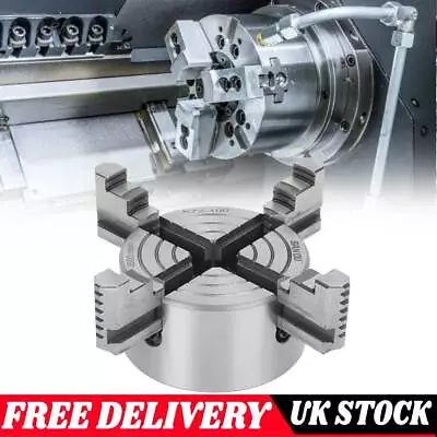 4-Jaw Lathe Chuck Self Centering High Strength Wood Turning Chuck Clamping UK • £52.89