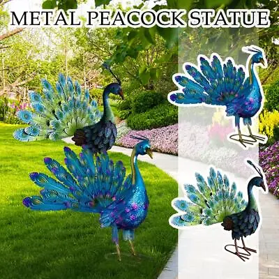 Peacock Art Decoration For Outdoor Garden Peacock Statue-Decorative • $25.65