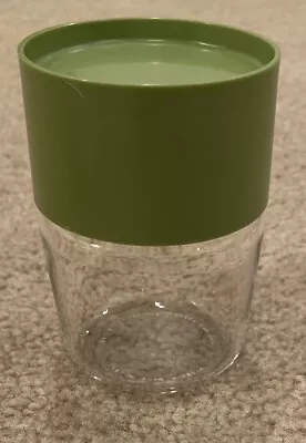 Vintage Pyrex Glass Stack Store See Avocado Green Small Canister Jar 4  • $15.99