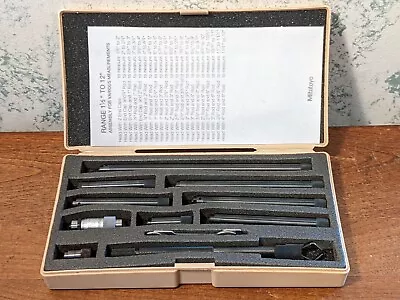 Mitutoyo Tubular Inside Micrometer Set No 139-201 - 1 1/2-12 Inches - Lot3 • $229.99