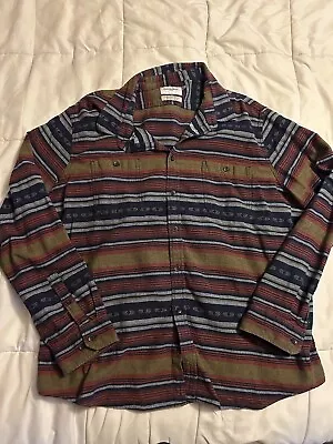 Goodfellow & Co Men's Flannel Aztec Southwestern Button Up Shirt Cowboy 2XL • $16