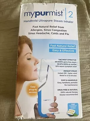 MyPurMist 2 Handheld Ultrapure Sinus Steam Inhaler Kit - NEW In DISTRESSED BOX • $34.99