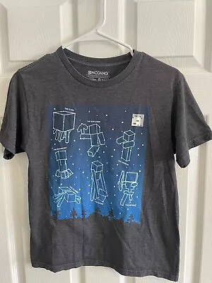 Mojang Youth Minecraft Constellation Stars T Shirt Size L • $7