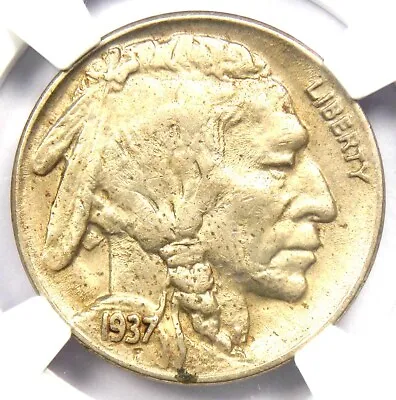 1937-D 3 Legs Buffalo Nickel 5C Three Legged Coin - Certified NGC AU Detail • $935.75