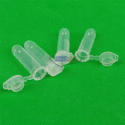 100pcs Micro Centrifuge Tube Vial Clear Plastic Vials Container Snap 2ml • $6.29