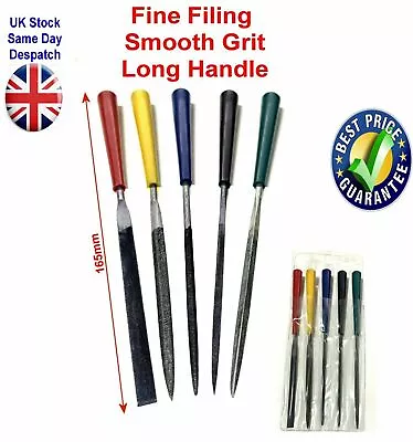 £7.75 • Buy Smooth Grit 5pcs File Assorted Shape In Wallet Modelling Metal Work UK