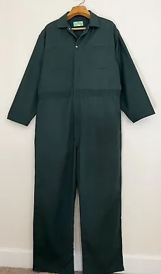 Vintage AMERICAN UNIFORM CO Coveralls Mechanics Suit Sz 48 Green • $37.99