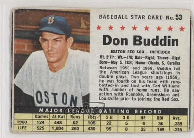$2.84 • Buy 1961 Post Don Buddin (Hand Cut) #53.1