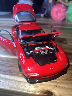 Kyosho Mazda Effini RX-7 1/18 Scale Model Red & Black Interior Diecast Car RARE • $109.50