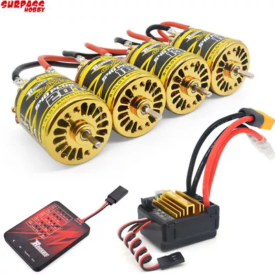 SURPASS HOBBY 540PLUS V2 Brushed Motor 80A ESC For 1/10 1/12 RC Crawler Car Boat • $47.01