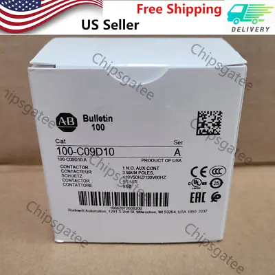 New Allen Bradley 100-C09D10 IEC Contactor 9 AMP 120VAC 100-C09D10 • $134.98