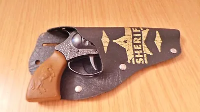 BH859: Lone Star Ramrod Cowboy Western Revolver & Sheriff Holster - Childs Toy • £20