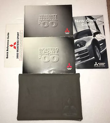 00 2000 Mitsubishi Montero Sport Owners Manual Guide Book Booklet OEM • $43.99