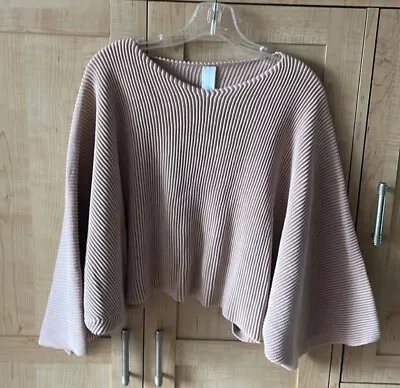 Women’s Crop Sweater Peach Med Marla Wynne • $10