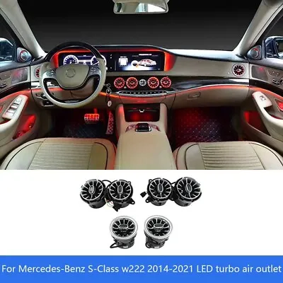 ⭐Mercedes Benz W222 S-Class 7/64 Color Ambient Light LED Vent Front Rear 550 S63 • $229