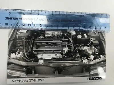 Mazda 323 GT-R 4 WD Engine Bay Press Photo • $4.35