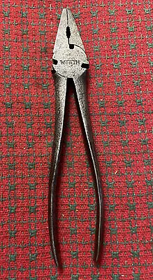 Antique Vintage Rare Worth Fence Pliers Wire Cutters Pliers Farm Ornate Handles • $19.99