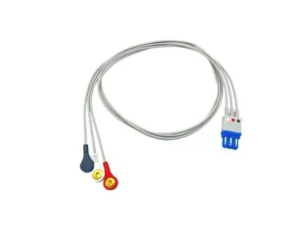 Philips MX700 3 Leads Snap ECG Leadwires Cable M1673A - Same Day Shipping • $27.50