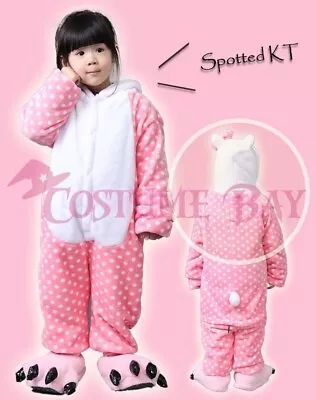 Hello Kitty Onesie Animal Kigurumi Pajamas Unisex Sleepwear Cosplay Costume • $26.95