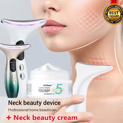 Microcurrent Facial Skin Tightening Lifting Device Face Neck Beauty Machine • £20.98