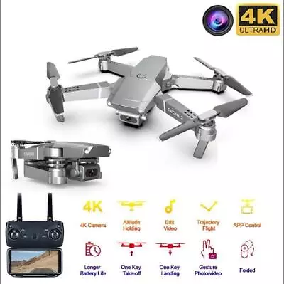 $58.55 • Buy Drones Quadcopter Aircraft E681080P/4K Drone With HD Camera WiFi FPV Foldable RC