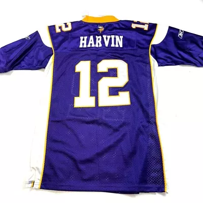 Minnesota Vikings Reebok NFL Equipment Jersey Percy Harvin #12 - Youth Large • $15