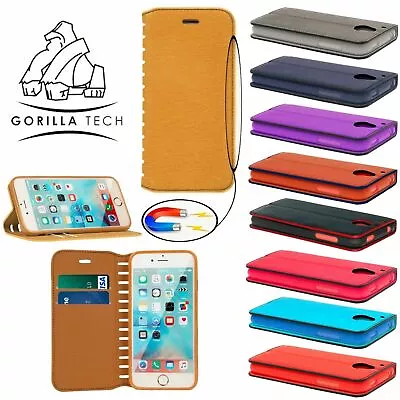For IPhone XS Max XR / 7 Plus/ 8 Plus Case Cover Wallet+Gorilla Tempered Glass • £3.99