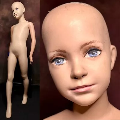 Vintage 60s Realistic 5 6 7 Year Old Child Boy Girl Full Life Size Mannequin • $399