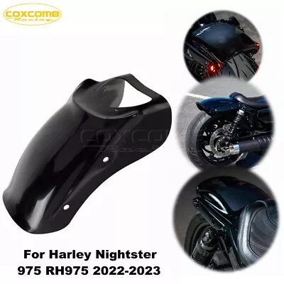 Black Fiber Glass Rear Fender Muguard Fairing Cover For Harley Nightster RH975 • $184.22
