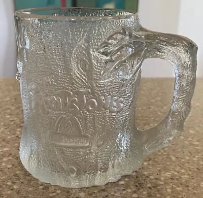 1993 THE FLINSTONES MCDONALDS VINTAGE TREE FROSTED GLASS MUG  Preowned • $15