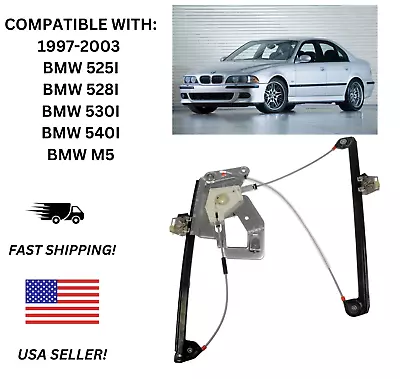 740-478 Power Window Regulator Front Left Driver Side For BMW E39 51338252393 • $9.99