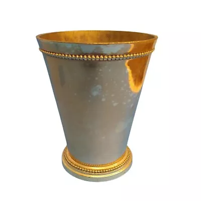 Vintage Gold Tone Mint Julep Cup Made In India Decorative Purposes Only • $12