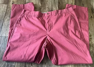 Tailorbyrd Chino Pants Red/Pink Straight Leg Tagged 38/30 Measure 40/29.5 • $17.50