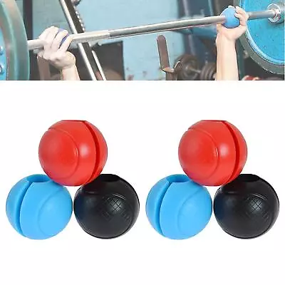 1Pair Thick Fat Silicone Ball Barbell Grips Home Arm Dumbbell Grip Weight • $36.03