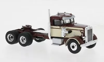 Brekina 85757 HO 1:87 1955 Peterbilt 281 - Two-Tone Brown/Beige • $23.96