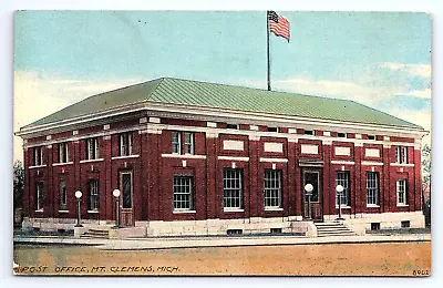 Postcard Post Office In Mount Clemens Michigan MI • $6.75