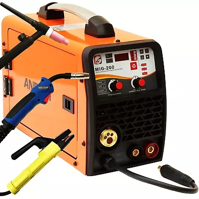 £339.99 • Buy 200amp Mig/mag/flux/lift Tig/mma 5 In 1 Dc Inverter Welder Machine Gas Gasless