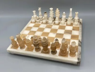 Marble Chess Set With 11 X 11 Inch Heavy Marble Board France • $50