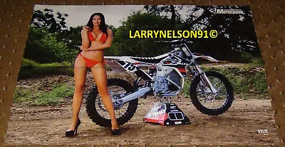 Kylie Bikini Poster Justin Hill Motorcross Monster Champion Dirtbike Motorcycle • $9.99