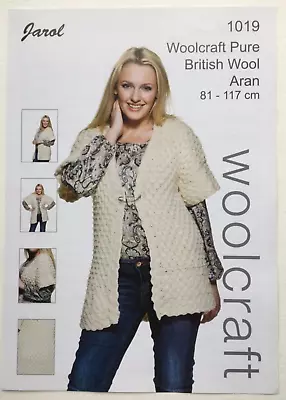 £3.20 • Buy Woolcraft Jarol 1019 Knitting Pattern: Ladies Waistcoat, Aran, 32-46 